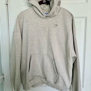 Gymshark Light Tan Unisex  Hoodie oversized